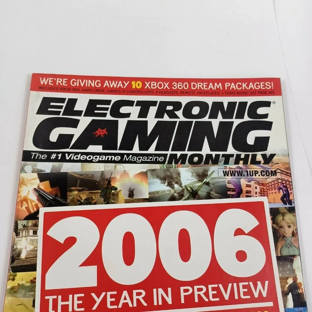 Electronic Gaming Monthly Magazine Year In Preview Issue 199 Jan 06 *MINOR WEAR*